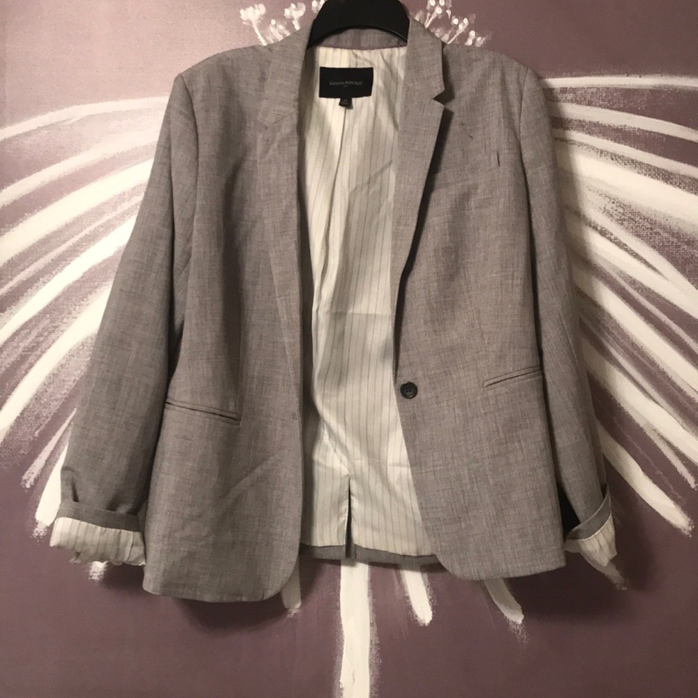 Light grey suit jacket - banana republic